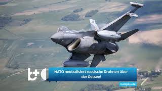 NATO schießt russische Drohnen über der Ostsee ab  Litauen fordert Zerstörung durch Alliierte [upl. by Bagley]