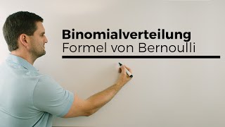 Binomialverteilung Formel von Bernoulli Stochastik  Mathe by Daniel Jung [upl. by Auqinal608]