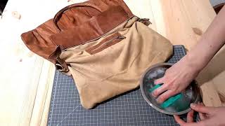 Check out this quick and easy tip for cleaning the inside of your leather bag [upl. by Rolando]