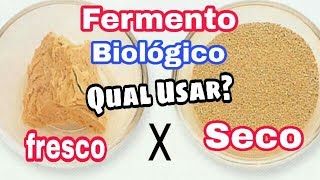 Fermento BIOLÓGICO Qual USAR  Fresco ou Seco [upl. by Ycniuqed]