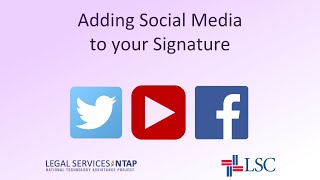 How To Add Social Media Icons to Your Email Signature in Outlook 2010 [upl. by Cortney]