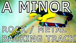 A Minor Rock  Metal Guitar Backing Track [upl. by Ahtiekahs]