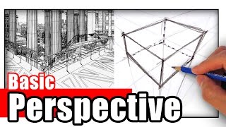 How to Draw in Perspective for Beginners [upl. by Odraude]