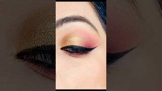 Easy Golden bronze eye makeup tutorial eyemakeup bronze festivemakeup shortvideo [upl. by Carn]