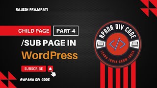 How to Create ChildSub Pages in WordPress  WordPress Tutorial [upl. by Ellehciram]