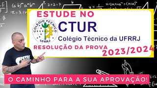 CTUR  20232024 RESOLUÇÃO DA PROVA [upl. by Ware]