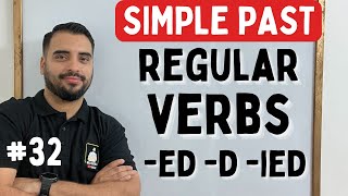 Verbos regulares e irregulares en inglés Reglas –d ed ied Pasado Simple Past Simple [upl. by Alegnasor]