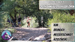 Final Round Back 9 Coverage of the 26th Annual Creekside Open  Bad Throws Good Bros Disc Golf [upl. by Yenettirb]