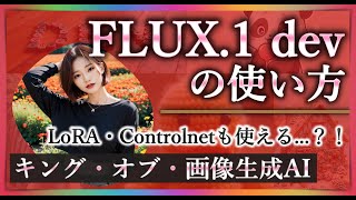 【初心者歓迎】FLUX1 dev の使い方❗️LoRA・Controlnetも使える、キング・オブ・画像生成AI『FLUX1』のベストモデル、［dev］をComfyUIで動かす方法を完全解説❗️ [upl. by Franchot]