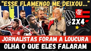 OLHA COMO OS JORNALISTAS FICARAM APÓS O ATROPELO DO FLAMENGO EM CIMA DO ATLÉTICO MG SORMANI FOI… [upl. by Akinyt]