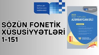 Sözün fonetik xüsusiyyətləri 1151testlər DİM TEST TOPLU 2023 [upl. by Yoong]