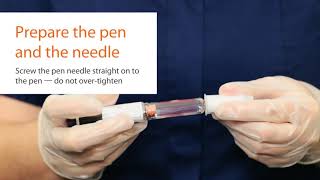 Performing an Injection with BD AutoShield™ Duo Safety Pen Needle [upl. by Neeleuqcaj]