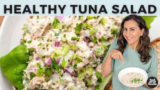 BEST HEALTHY TUNA SALAD  light quick amp easy [upl. by Ulrike]