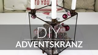 DIY  ADVENTSKRANZ  ADVENT WREATH [upl. by Yadrahs795]