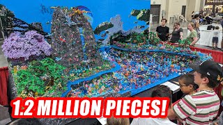 Massive LEGO Avatar Pandora with 12 Million Pieces Built by 100 People [upl. by Tteve]