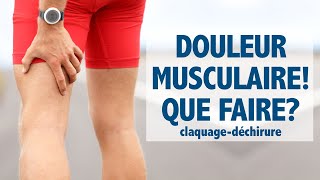 Douleur à la cuisse  que faire en présence de claquagedéchirure [upl. by Raybourne]