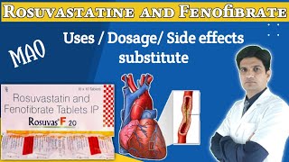 Rosuvastatin and Fenofibrate tablets  Rosuvastatin and fenofibrate tablet ip in hindi [upl. by Aranaj]