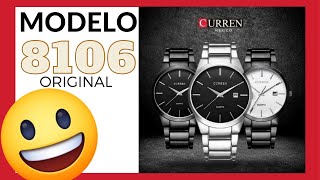 😎 Unboxing CURREN 8106 para hombres  Reloj con fechador [upl. by Ragan]