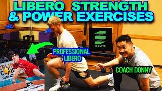 Professional Libero Learns The BEST Strength amp Power Exercises [upl. by Nogem]