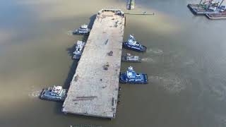 Bayou Chene Floodgate 2019 emergency assembly [upl. by Janik831]