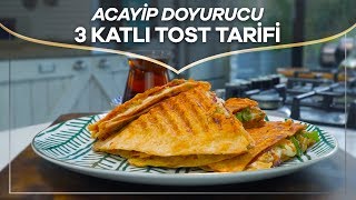 Refika ile Karaca Test Mutfağı  Acayip Doyurucu 3 Katlı Tost Tarifi [upl. by Ginsberg]