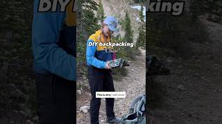 DIY backpacking chair tutorial backpacking adventurecouple shorts [upl. by Aihsiyt]