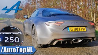 Alpine A110S 0250kmh ACCELERATION TOP SPEED amp Exhaust SOUND by AutoTopNL [upl. by Etteluap411]