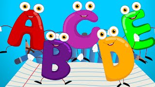 Five Little Alphabets  Nursery Rhymes For Babies  Cartoon Videos For Children by Kids Tv [upl. by Bolme447]