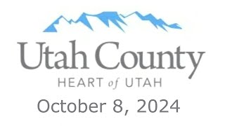 Utah County Planning Commission Meeting  October 8 2024 [upl. by Areval690]