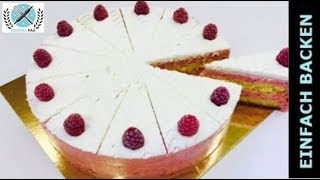 Himbeer Torte ohne Gelatine mit Agar Agar  Rezept [upl. by Ekard]