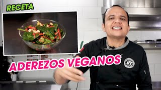 RECETA ADEREZOS VEGANOS para tu ENSALADA 🥗🤤  Revolución Verde 🌱 [upl. by Lienahs929]