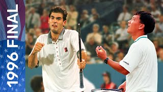 Pete Sampras vs Michael Chang Extended Highlights  US Open 1996 Final [upl. by Aihsekat]