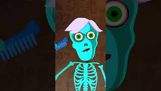 Spooky Skeleton Midnight Routine Song shorts halloween [upl. by Hi]