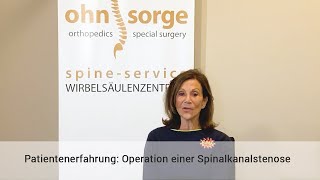 Patientenerfahrung Operation einer Spinalkanalstenose [upl. by Ier]