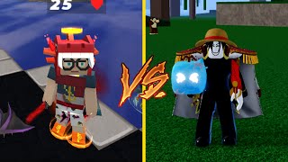 Blockman Go Bedwars VS Roblox Blox Fruits [upl. by Rockie]