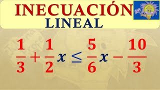 💥 INECUACIONES DE PRIMER GRADO  LINEALES con fracciones  Juliana la Profe [upl. by Kelsey]