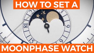 How to Set the Moon Phase on a Watch  Crown amp caliber [upl. by Ashil511]