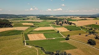 Drone Views of Switzerland in 4k Ajoie  Jura [upl. by Ahsatsan295]