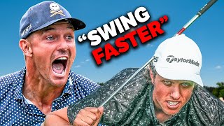 Bryson DeChambeau Teaches Me to Swing Faster [upl. by Ecnerwal]