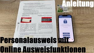 Personalausweis mit Online Ausweisfunktionen freischalten einrichten auslesen amp benutzen Anleitung [upl. by Rento]