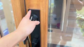 Berlin Modisch Full Escutcheon HandleSet Front Door Entry Handle and Deadbolt Lock Set Review [upl. by Reywas]