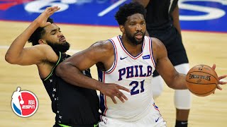 Joel Embiid vs KarlAnthony Towns BIG MEN Duel Highlights 20171212  EPIC BATTLE [upl. by Swigart954]