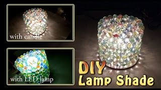 DIY Lamp Shade  with Glass Marbles [upl. by Yonah]