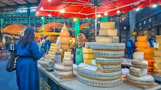 Visiting London’s Borough Market  London Walk incl City of London to Old Street  4K HDR [upl. by Gilud324]