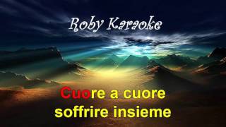 karaoke Adriano Celentano Addormentarmi così [upl. by Nerhtak]