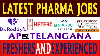 Latest Pharma Jobs in Telugu 2023  New Pharma Jobs in Ap amp Telangana [upl. by Crosby654]