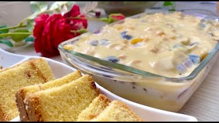 Easy 4 Layer Trifle Pudding Recipe  Fruit Pudding  A must try fruit dessert [upl. by Culley]