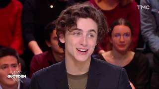 English SubtitlesTimothée Chalamet SPEAKING FRENCH  Quotidien 1182019 [upl. by Reivaxe]