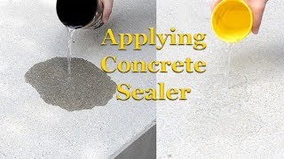 Applying Concrete Sealer  Part 3 – Sealing Concrete [upl. by Eenal]