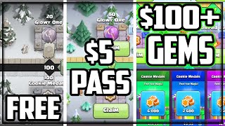 Free vs Pass vs Gem to MAX Clash of Clans Cookie RUMBLE [upl. by Kape625]